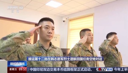 “欢迎回家，向志愿军英烈致敬！”